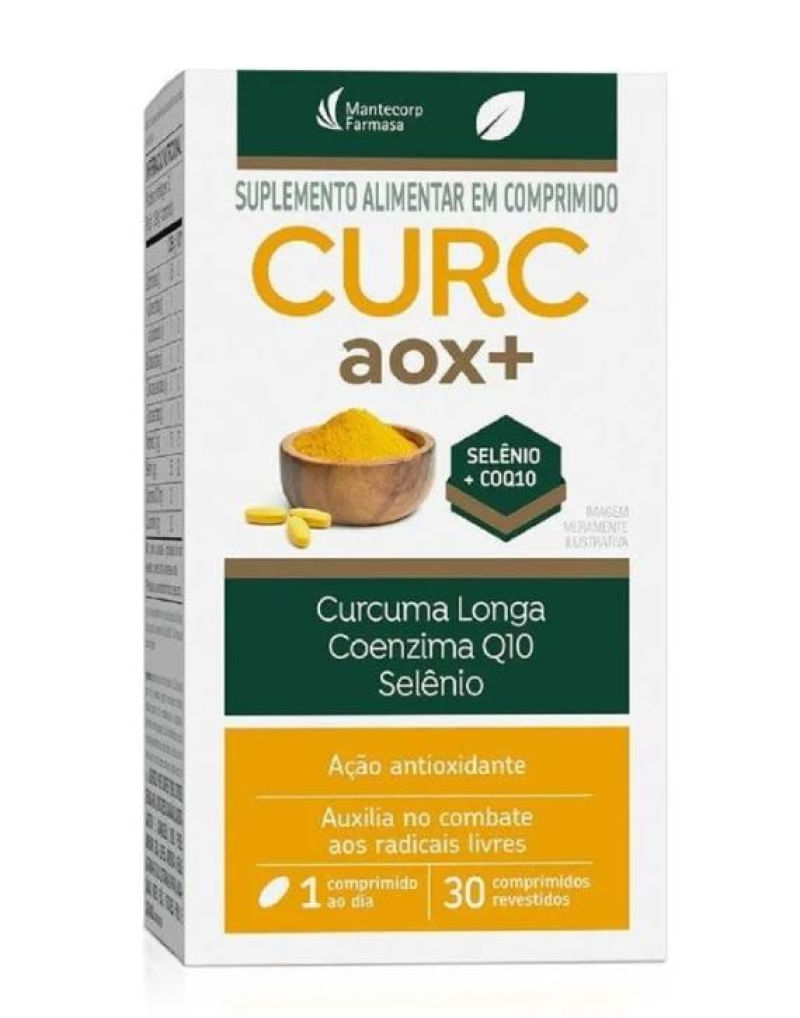 Suplemento Alimentar Curc Aox+ Mantecorp 60cpr