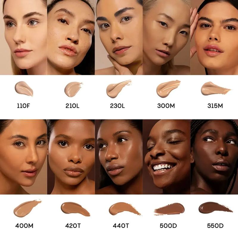 Base Líquida Escura Semi-matte Skin Foundation 550d Océane - Época
