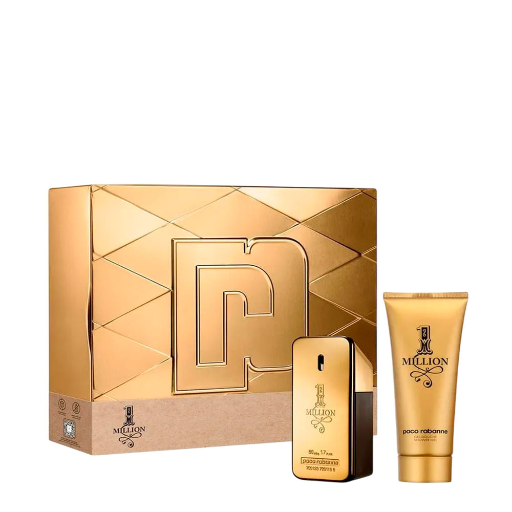 Kit Rabanne Million Gold For Her - EDP 50ml + Travel Spray 10ml
