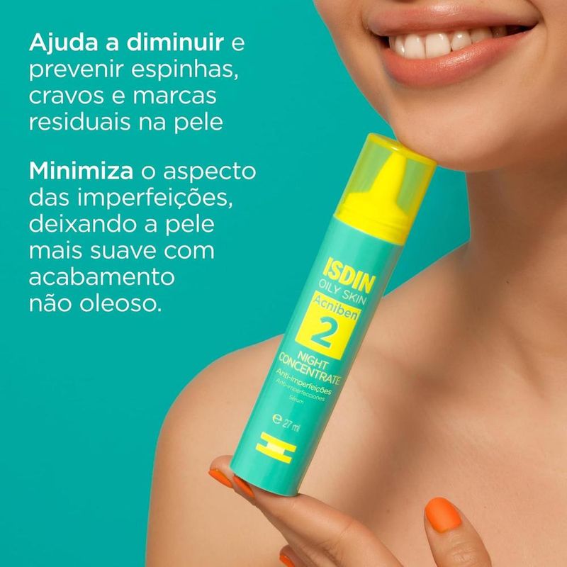 Isdin Acniben Sérum Noturno Anti Imperfeições Night Concentrate