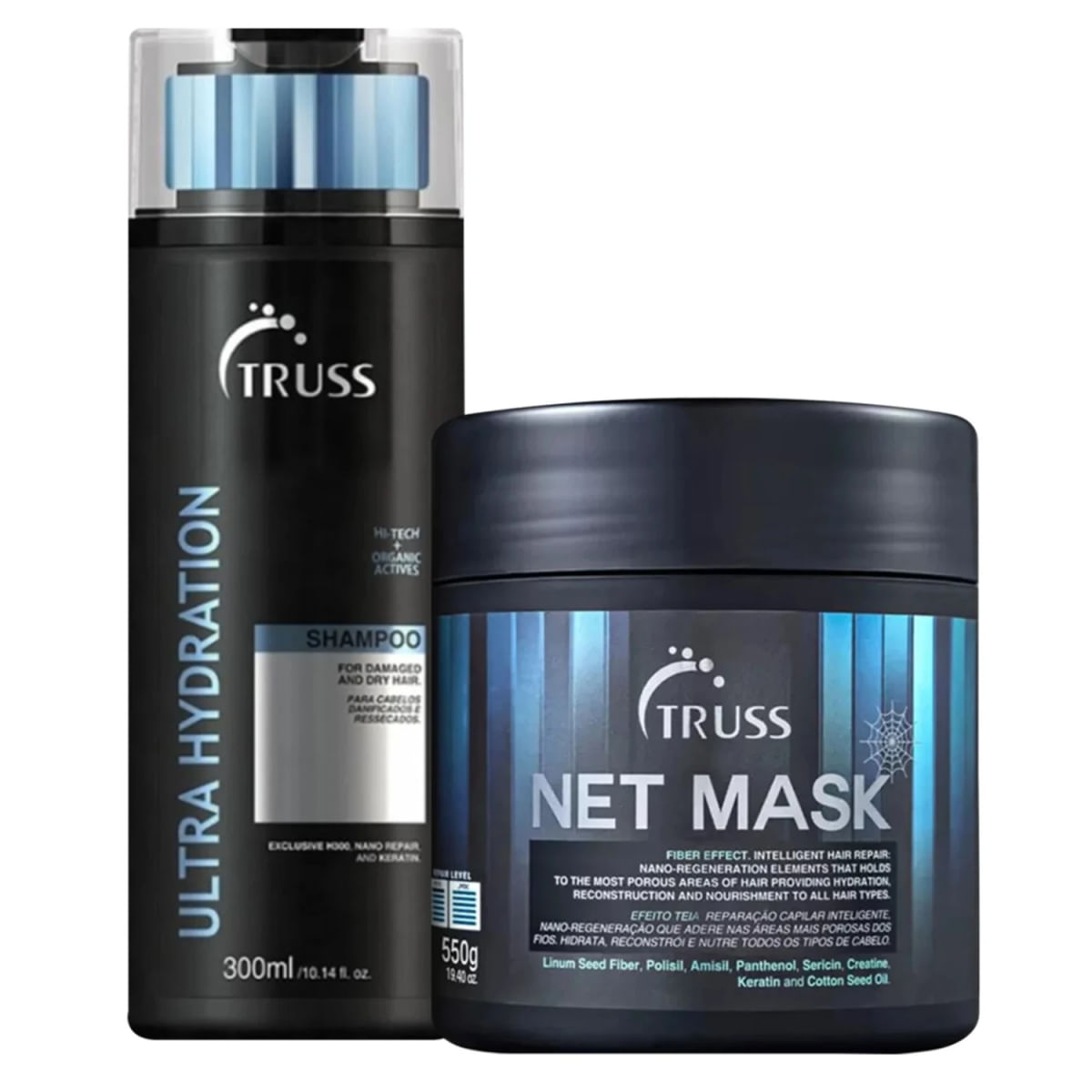 Kit TRUSS Ultra Hydration Net Mask Duo Hair (2 Produtos)