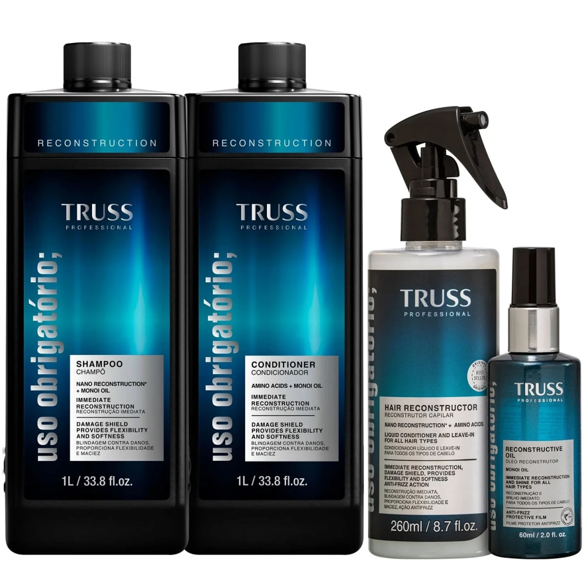 Kit TRUSS Uso Obrigatório Reconstruction  (4 Produtos)