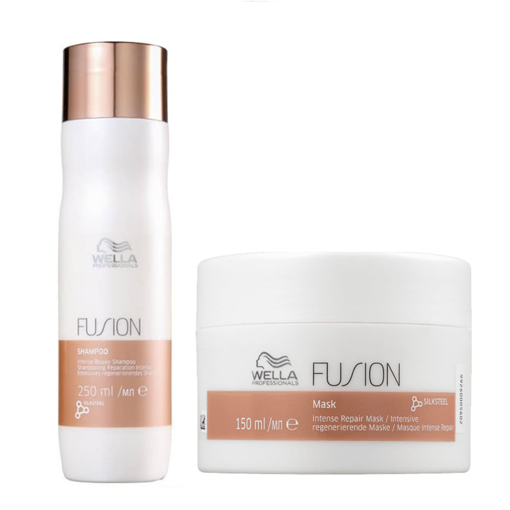 Wella Professionals Fusion Shampoo 250ml e Mascara 150ml(2 Produtos)