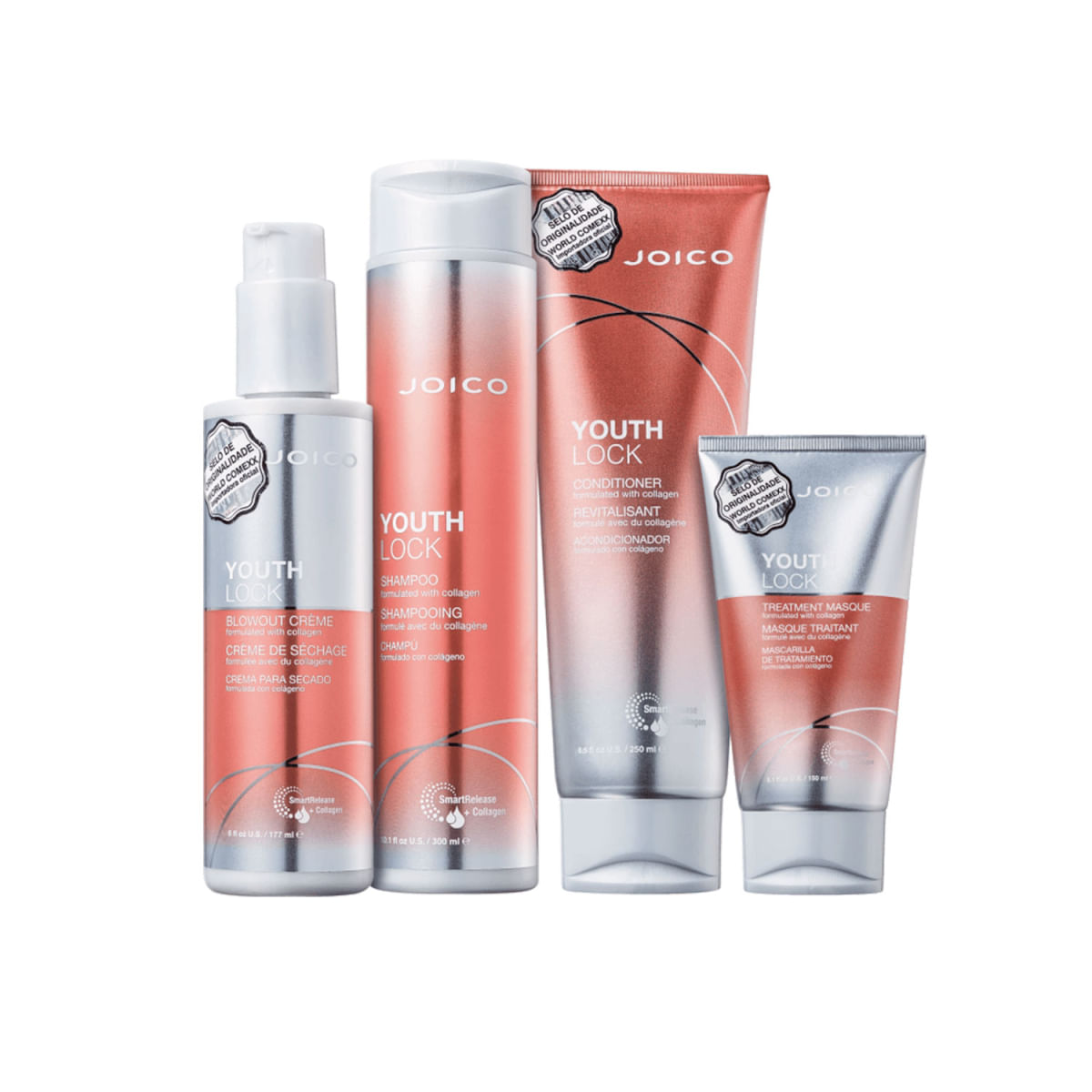 Kit Joico Youthlock Collagen Collection Squad (4 Produtos)