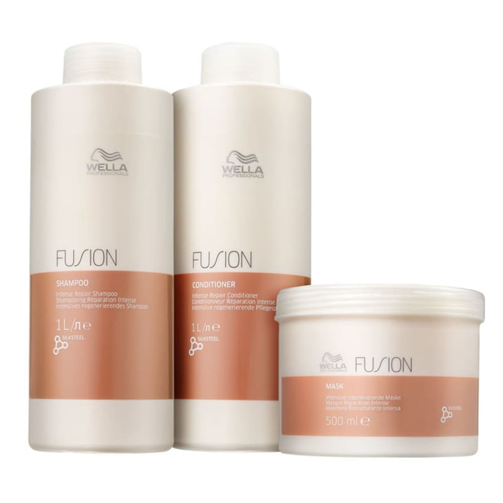 Wella Professionals Kit Fusion Salon Trio 3 Produtos Grande