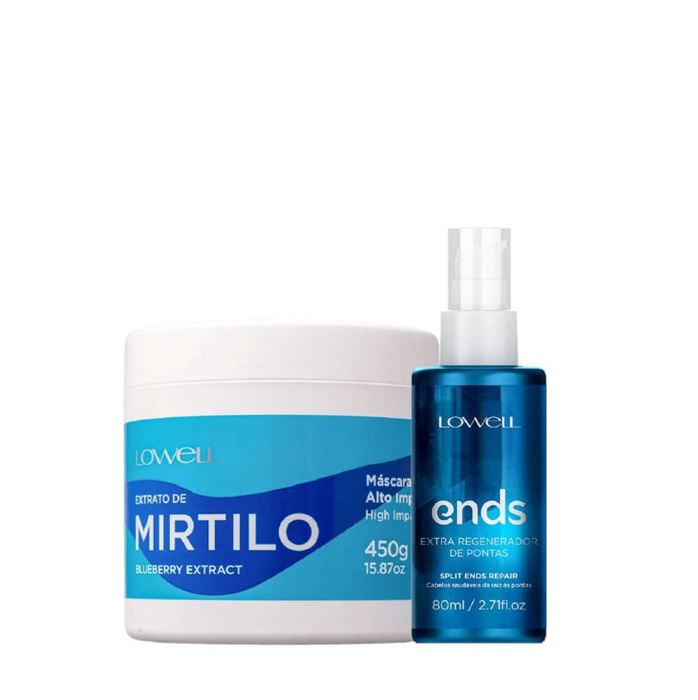 Kit Lowell Extrato de Mirtilo Tratamento Regenerador  (2 Produtos)