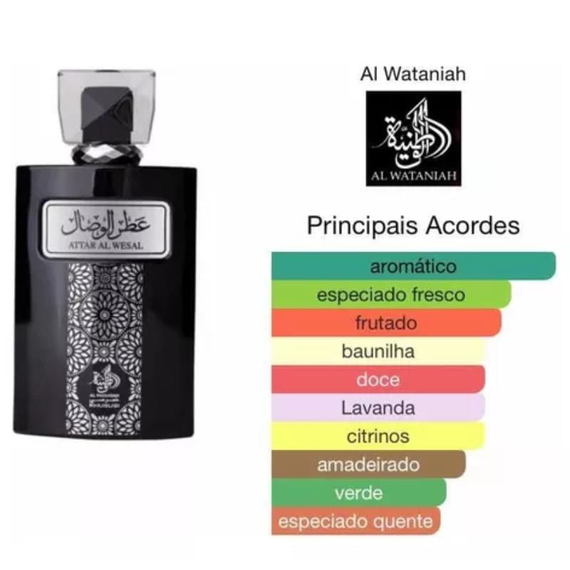 Al Wataniah Attar Al Wesal Eau de Parfum - Perfume Masculino 100Ml