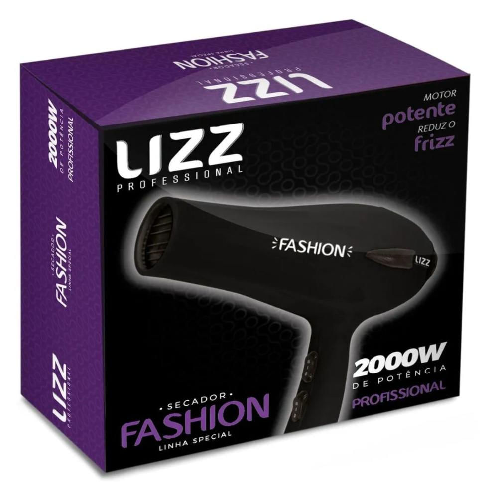 Secador Lizz Fashion Preto 2200w 220v