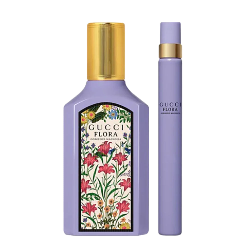Kit Gucci Flora Gorgeous Magnolia Feminino - Edp 50ml + Travel