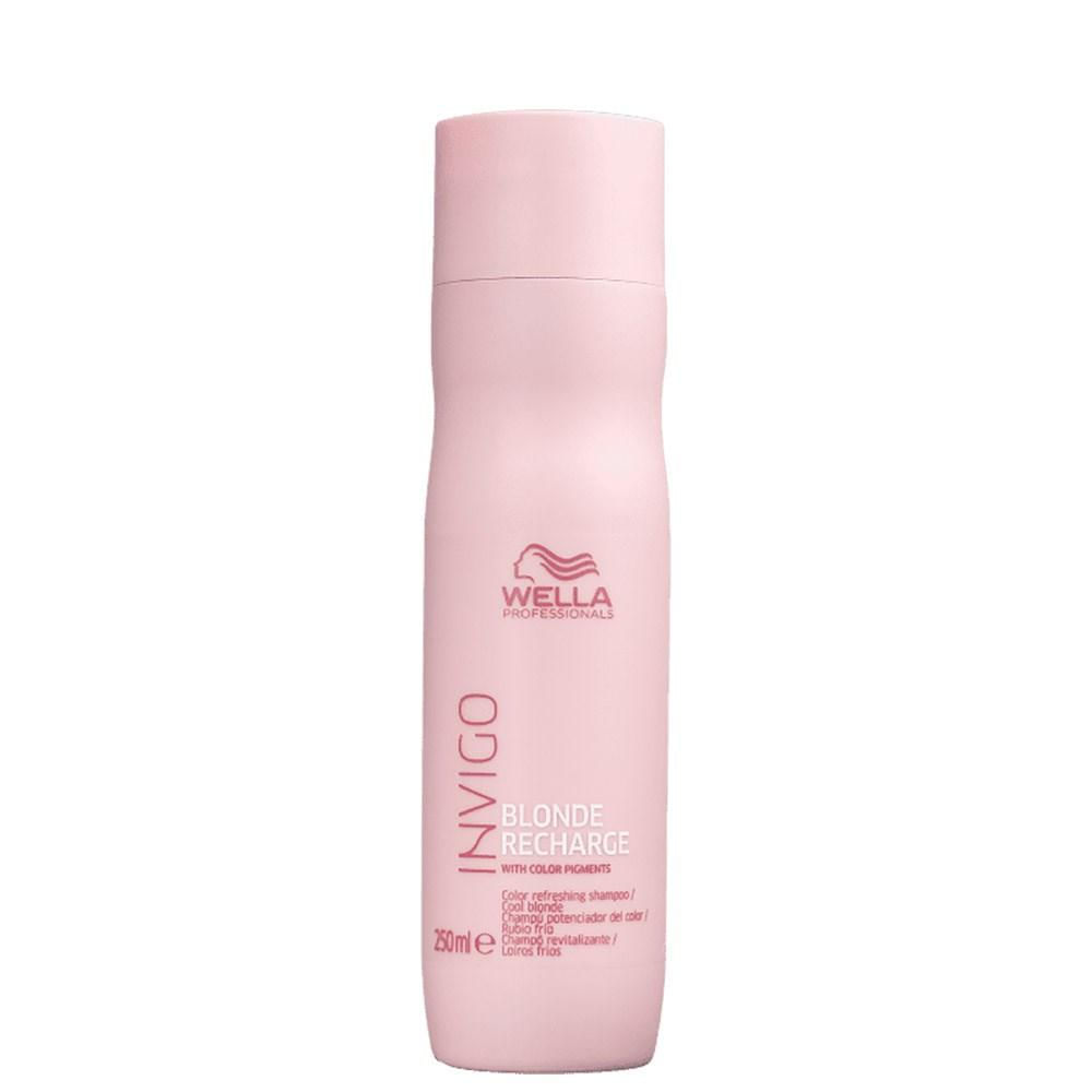Wella Professionals Invigo Blonde Recharge - Shampoo Desamarelador 250ml