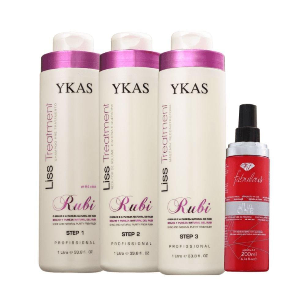 Ykas Progressiva Rubi (3 x 1 litro) + Ykas Fabulous All In One