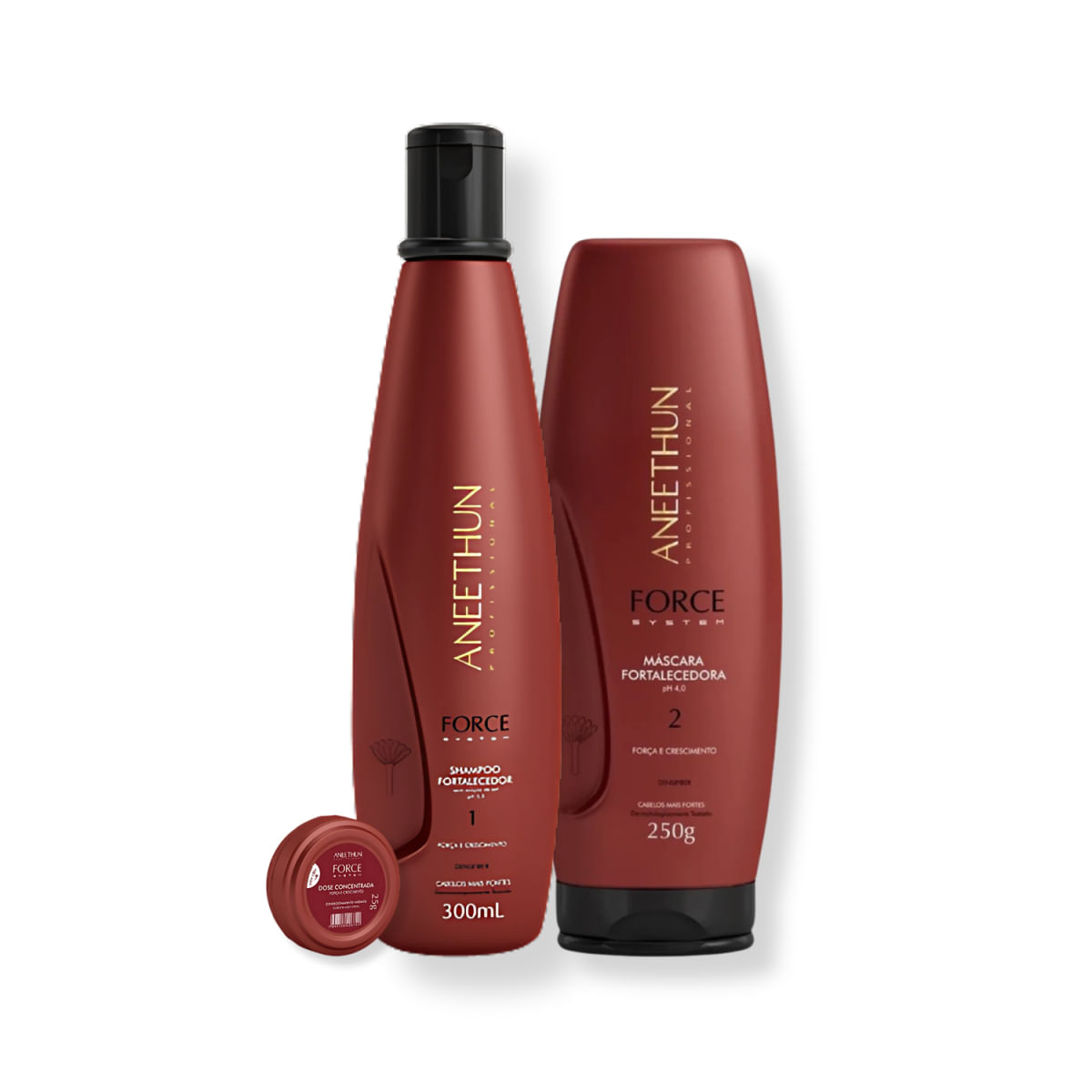 Kit Aneethun Force System Crescimento e Resistência (3 Produtos)