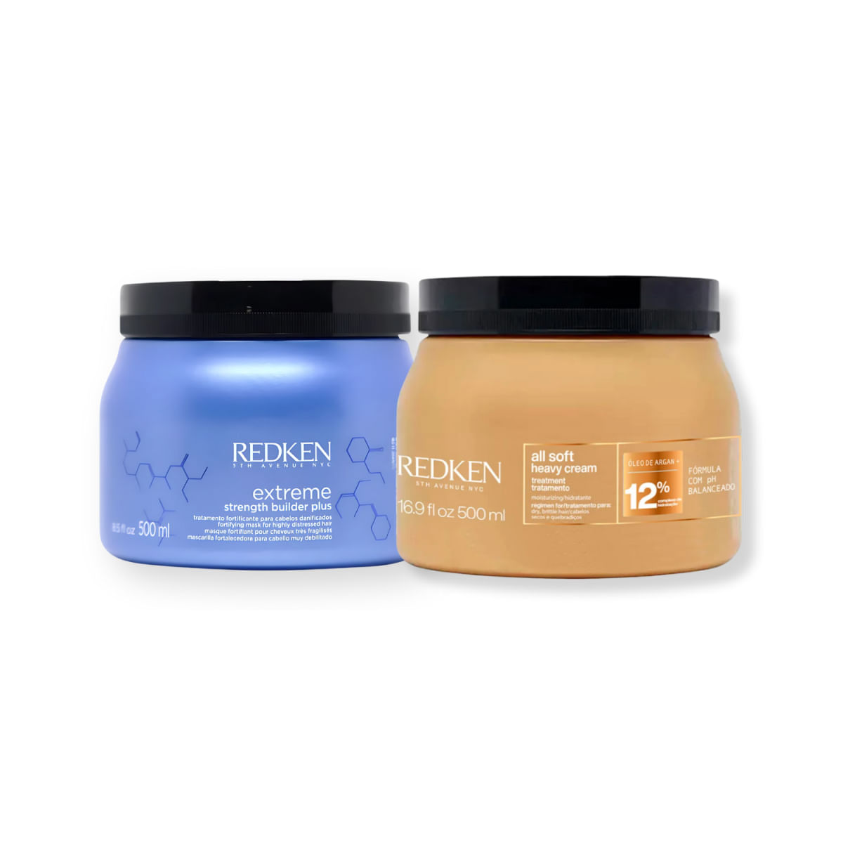 【E】RE:BOOT&Tox&Cream SET Kit Redken Extreme & Alll Soft Reconstrução x Hidratação Duo (2