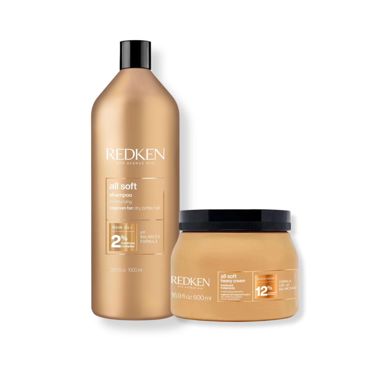 Kit Redken All Soft + All Soft Heavy Cream (2 Produtos)