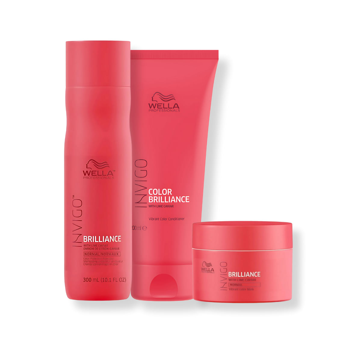 Kit com 3 Produtos: Wella Color Brilliance Shampoo + Condicionador + Máscara para Cabelos Coloridos