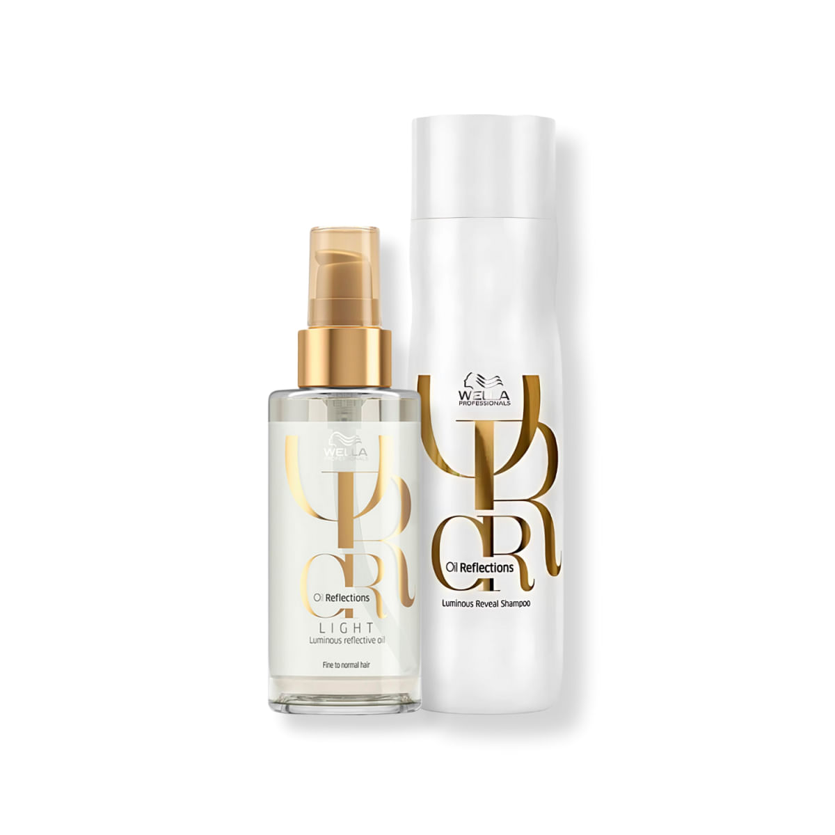 Kit Wella Professionals Oil Reflections Shampoo 250ml + Óleo Light 100ml