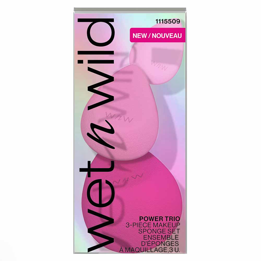 wet n wild Power Trio Kit com 3 Esponjas de Maquiagem