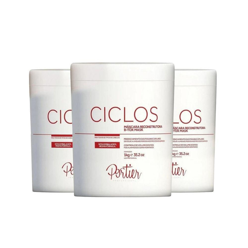 Portier Ciclos B-Tox Máscara Reconstrutora 3 x 1kg