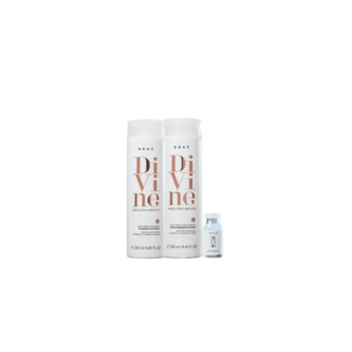 Kit Braé Divine - Shampoo 250ml + Máscara 200g + Ampola 13ml