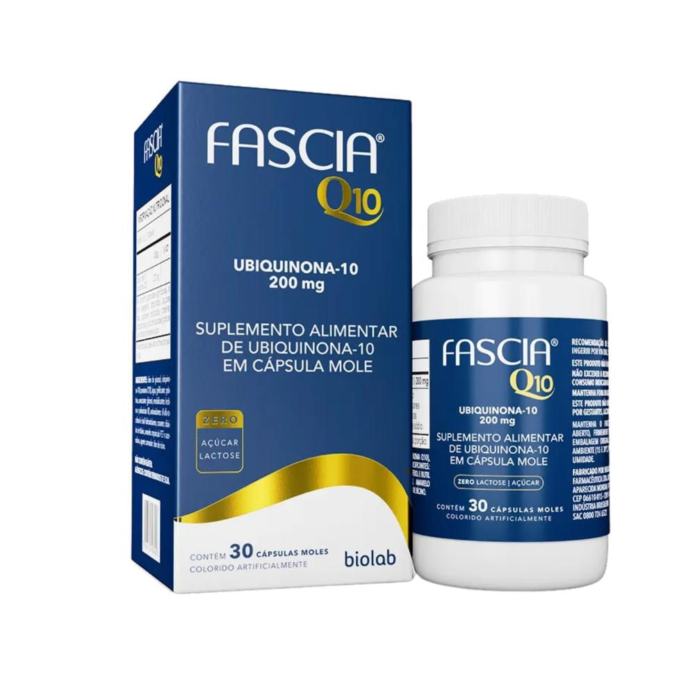 Suplemento Alimentar Fascia Q10 30 Cápsulas Moles
