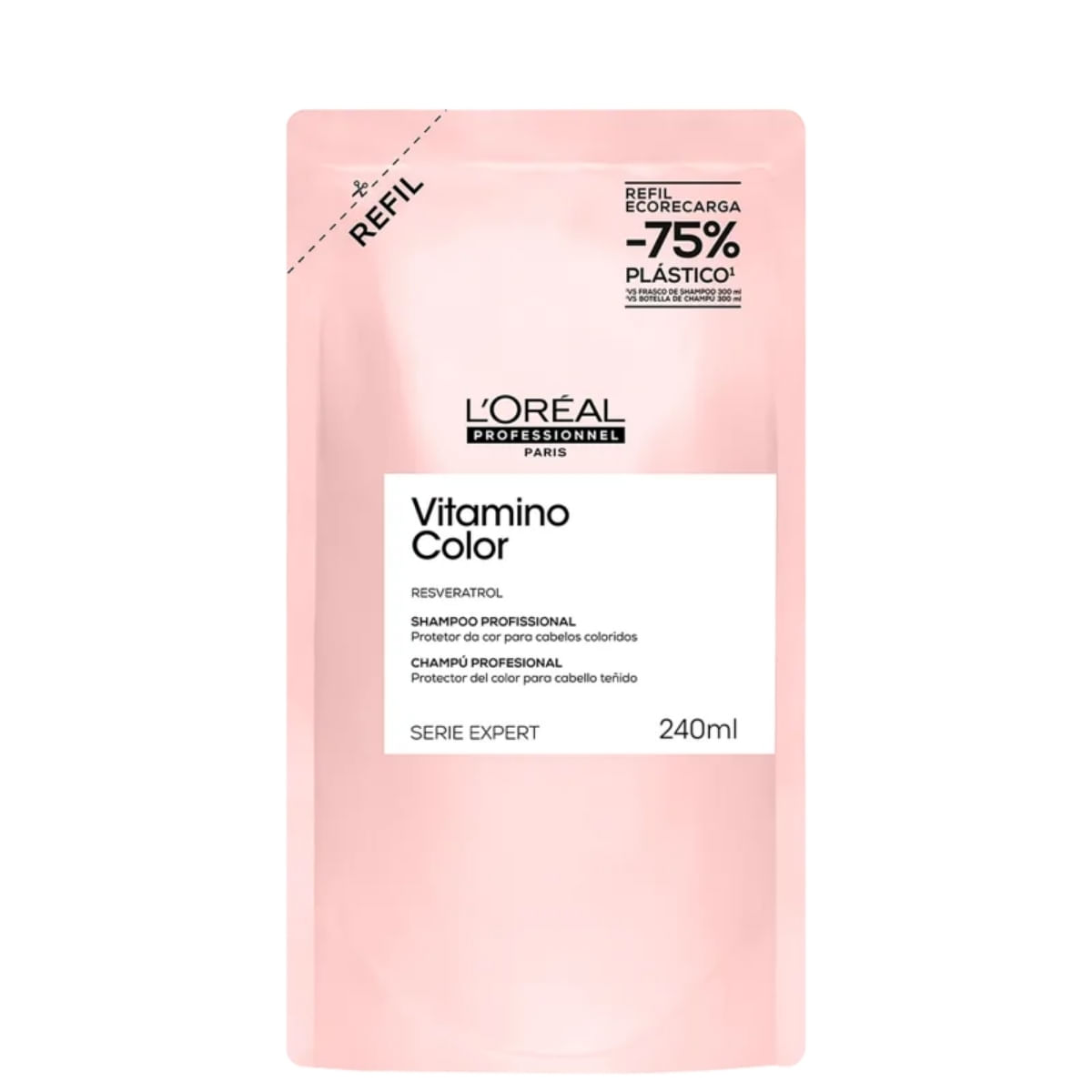L'Oréal Professionnel Refil Shampoo Vitamino Color Resveratrol 240ml