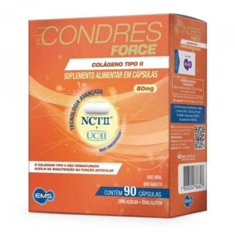 Suplemento Alimentar Colágeno Tipo II Condres Force 90cps