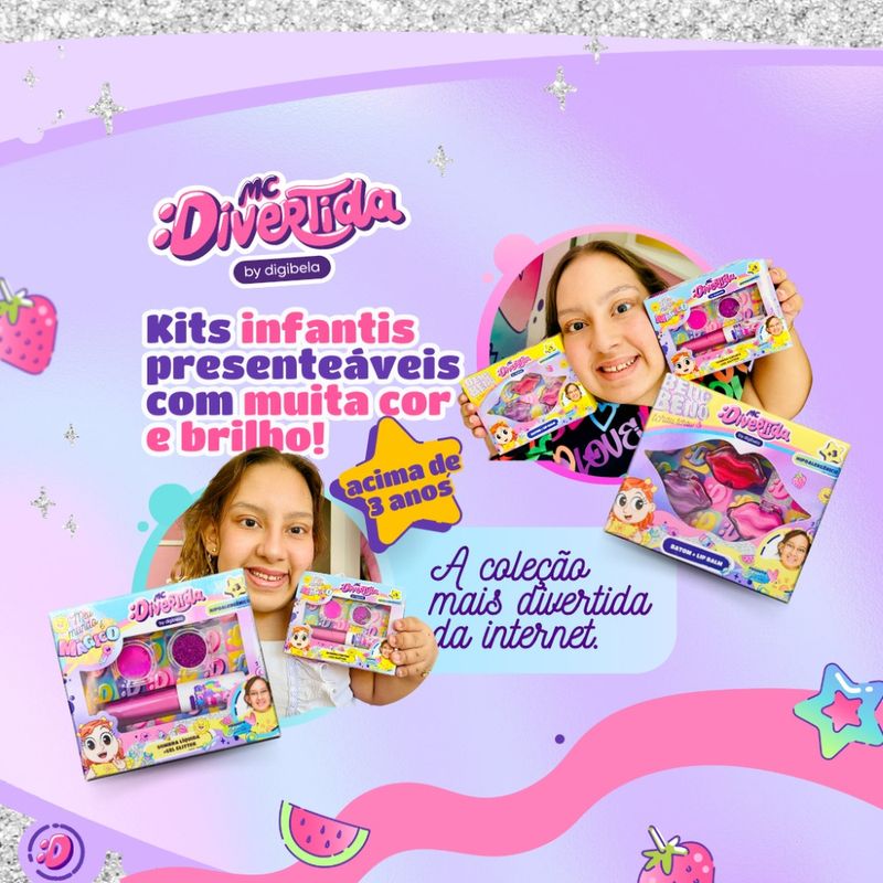 Kit Necessaire MC Divertida by Digibela - Época Cosméticos
