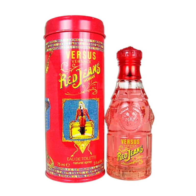 香水(ユニセックス) Versace Red Jeans.Blue Jeans.White Jeans Versace Red Jeans Eau de Toilette - Perfume Feminino 75ml - Época