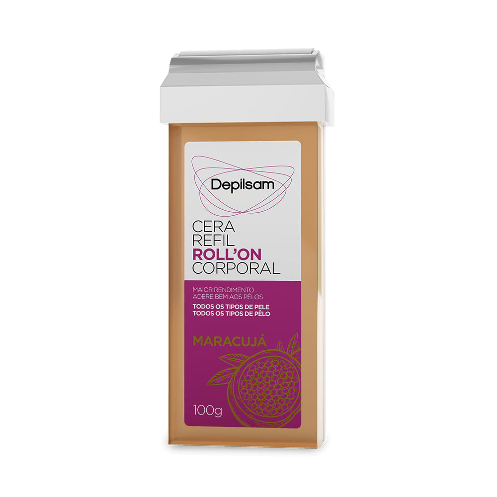 Cera Refil Roll-On Corporal Depilsam Maracujá 100g