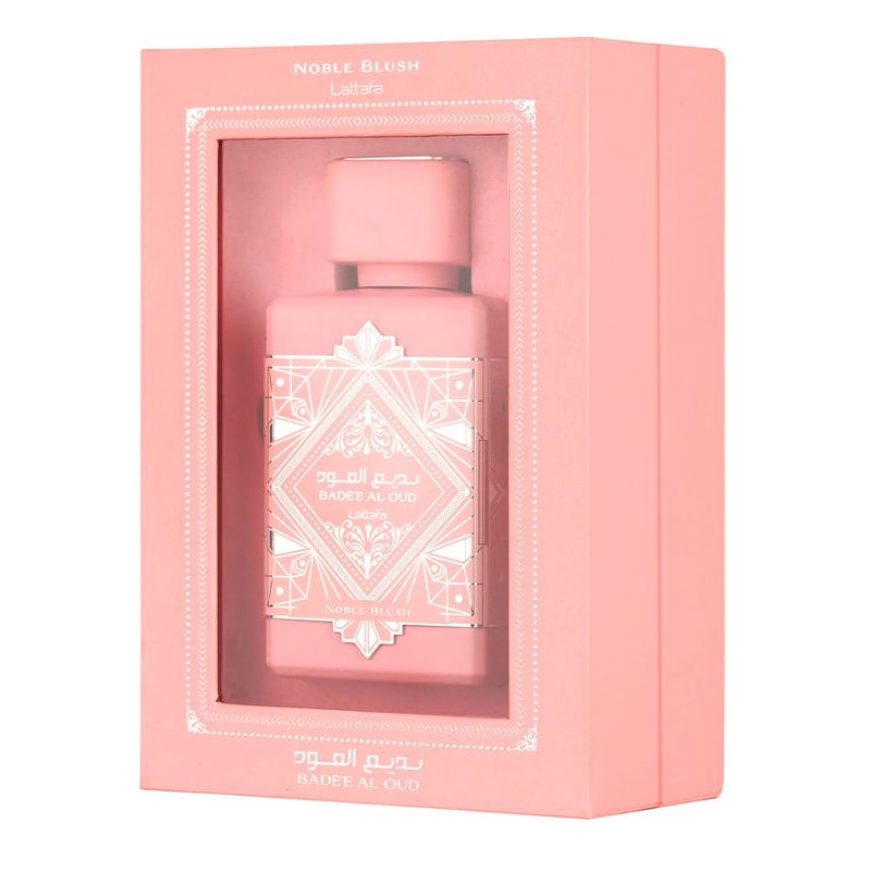 香水(女性用) LATTAFA Badee Al Oud NOBLE BLUSH 100ml Lattafa Bade'e Al Oud Noble Blush Eau de Parfum - Perfume Feminino