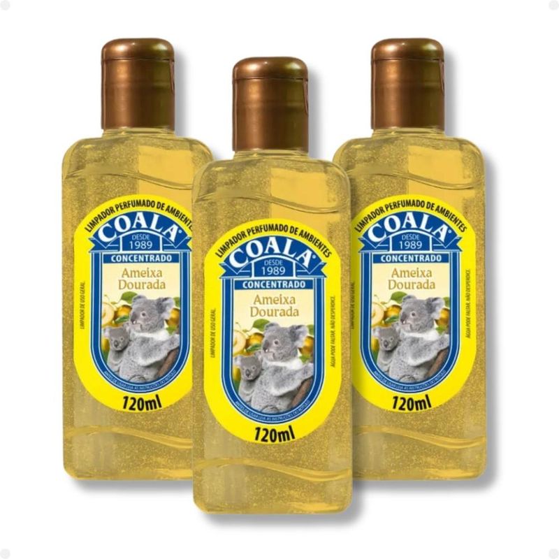 Kit Coala: 3 Limpadores Perfumados Ameixa Dourada 120ml - Época
