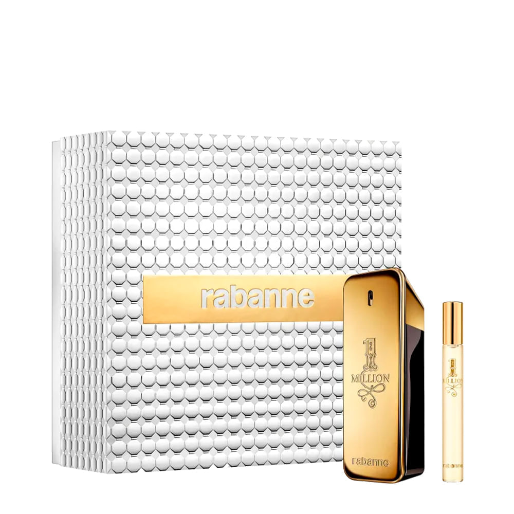 Kit Rabanne 1 Million Masculino - Eau de Toilette 100ml + Travel Size 10ml