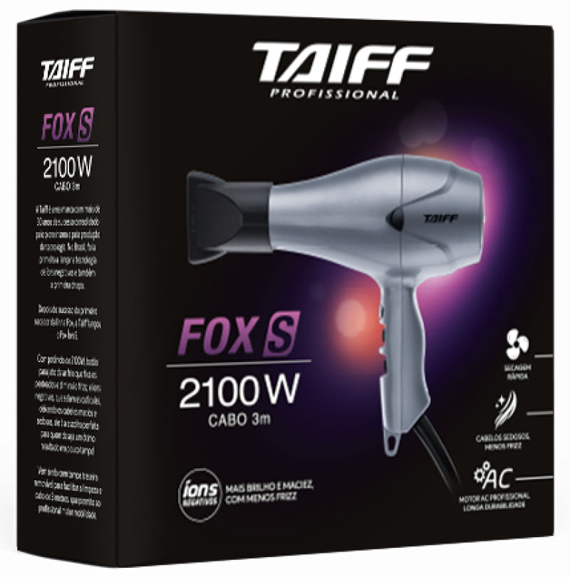 Taiff Secador de Cabelo Fox Ion S 2100W 220V