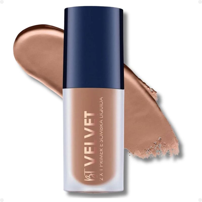 Primer e Sombra Líquida Bruna Tavares Bt Velvet 2x1 Cappuccino