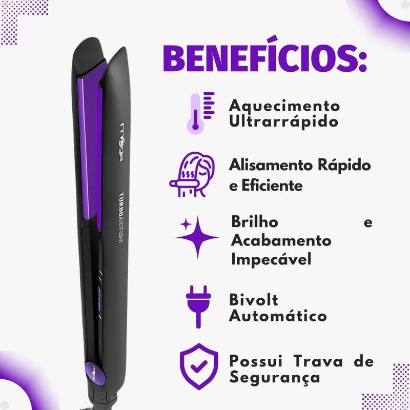 Chapinha Mega Turbo Action Bivolt 230°C - Época Cosméticos