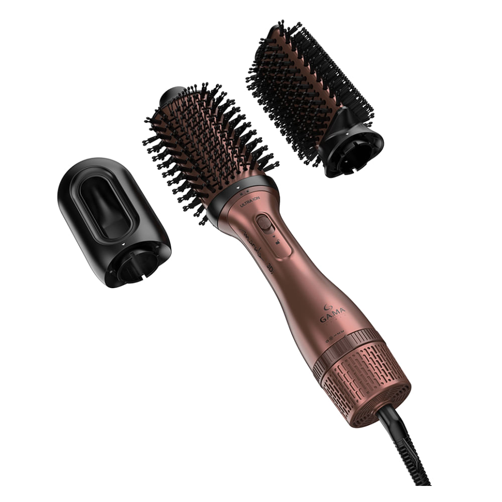 Escova Secadora 3 Cabeças Marula 3D Bivolt Escova Secadora Multicabeças GA.MA Marula 3D - Bivolt
