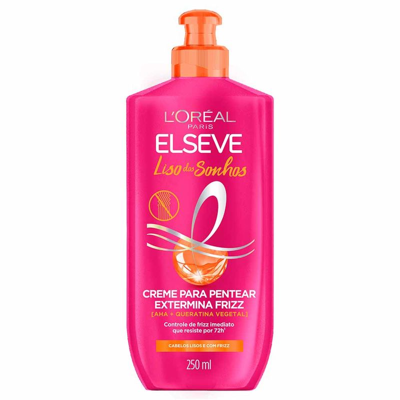 Creme Para Pentear L\'Oréal Paris Elseve Liso dos Sonhos 250ml