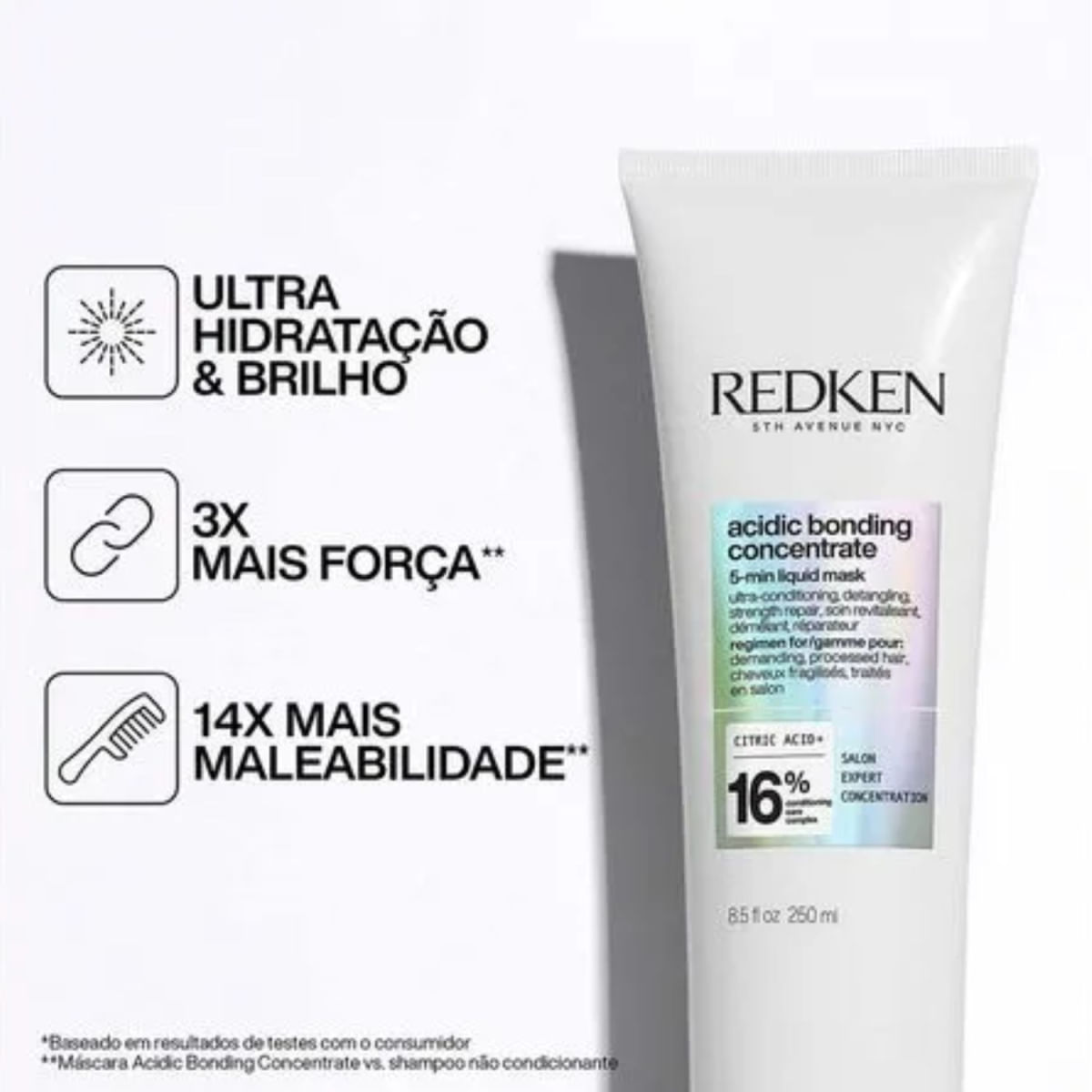 Kit Redken ABC Shampoo 1l + Máscara 250ml - Época Cosméticos | Época ...
