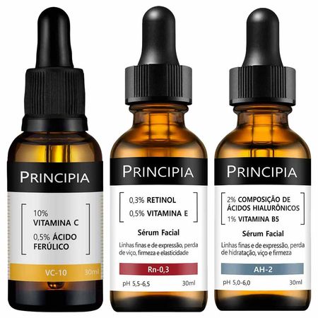 Principia-Kit---Sérum-AH-2-+-Sérum-VC-10-+-Sérum-Rn-0,3-Kit--1