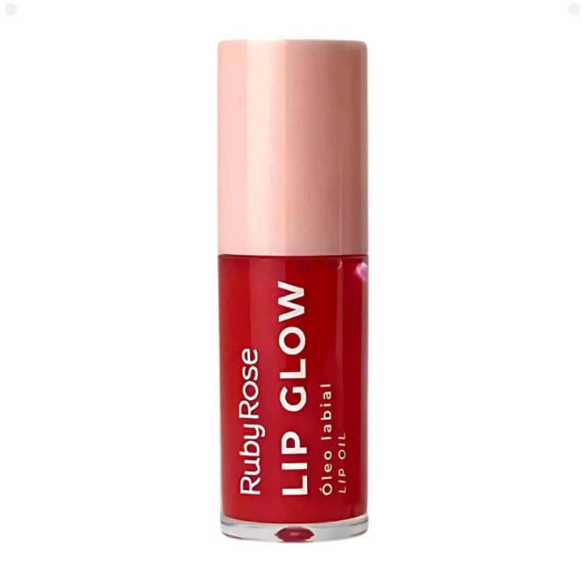 Ruby Rose Lip Glow óleo Labial Eletric Red 5,5g