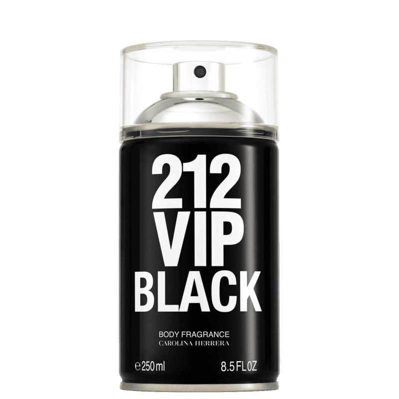 212 VIP Black Body Spray Carolina Herrera Perfume Masculino 250ml
