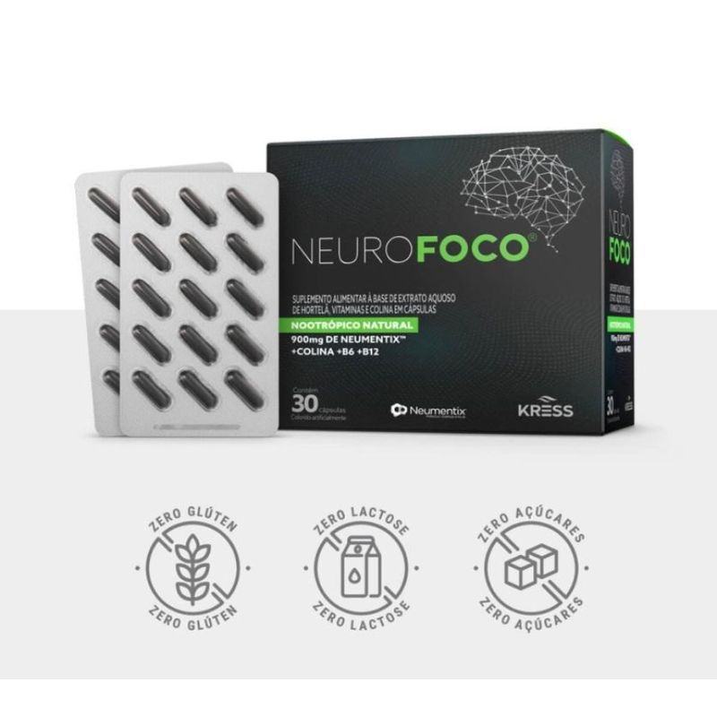 Neurofoco Suplemento Alimentar para Memória Kress 30cps - Época