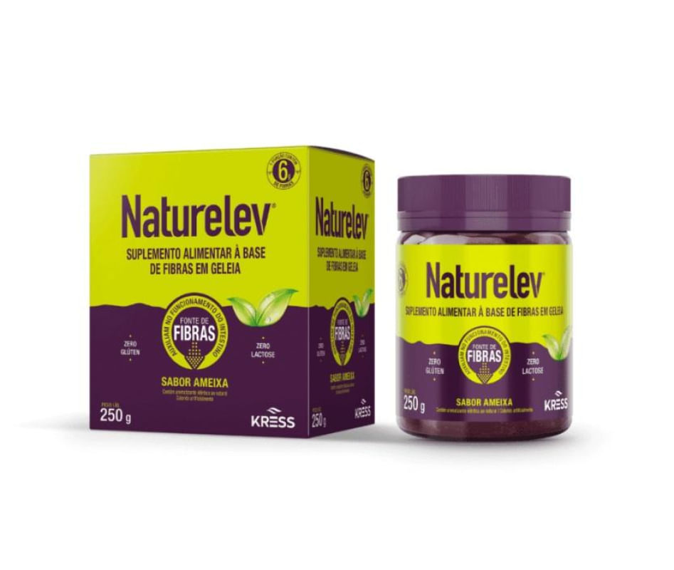 Naturalev Suplemento Alimentar à Base de Fibras em Geléia Ameixa Kress 250g