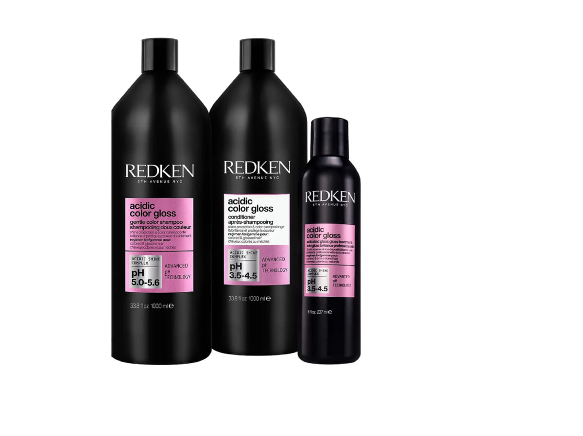 Kit Shampoo + Condicionador + Soin Acidic Color Gloss