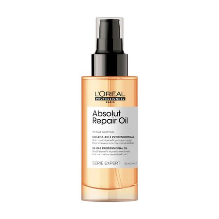 Óleo-Capilar-Multi-Benefícios-10-em-1-para-Cabelos-Secos-e-Danificados-L'Oréal-Professionnel-Absolut-Repair-90ml--1