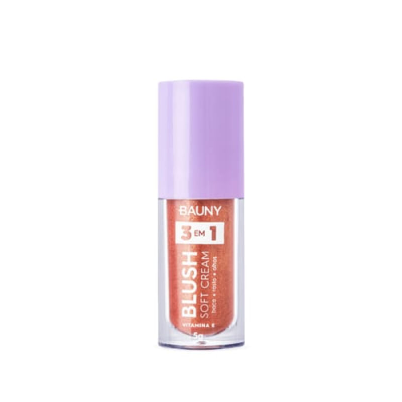 Bauny - Blush Líquido Soft Cream 3 em 1 Bossy - 5g
