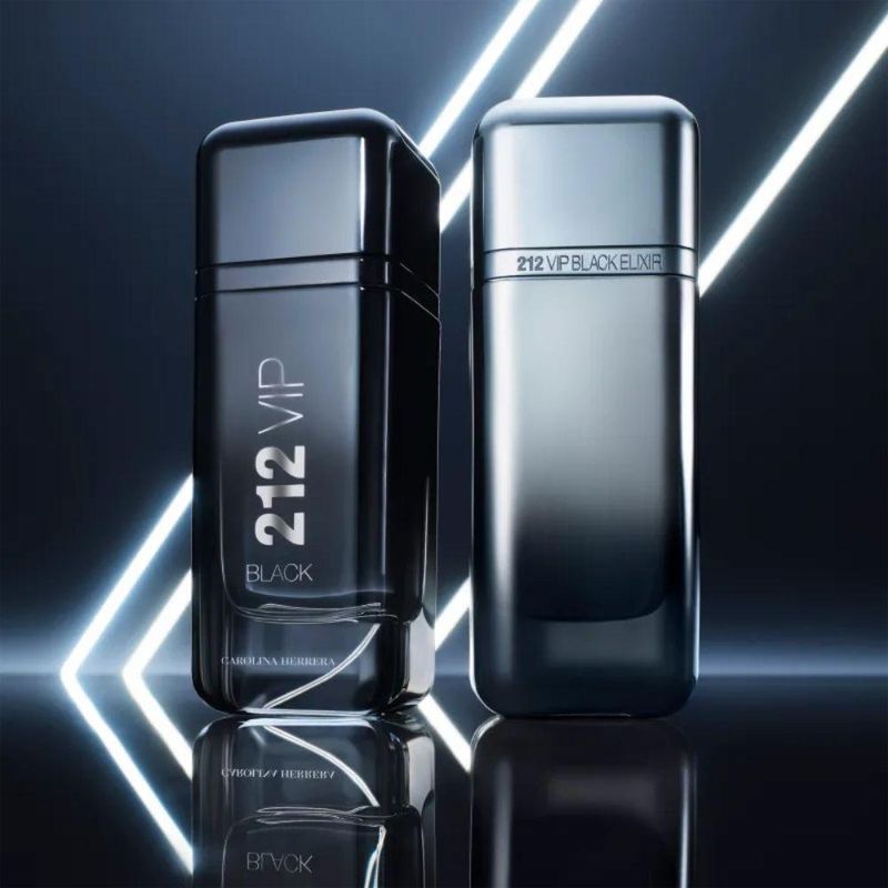 ​【極美品】 (212 VIP BLACK ELIXIR) EDP 50ml Carolina Herrera 212 Vip Black Elixir Eau de Parfum - Época Cosméticos