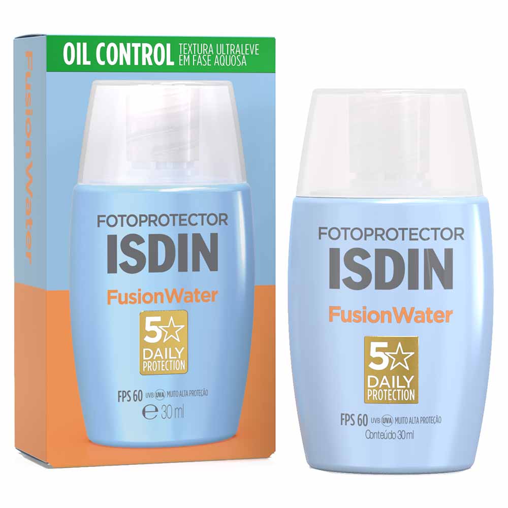 ProtetorSolarFacialIsdinFusionWater5StarsFPS6030ml