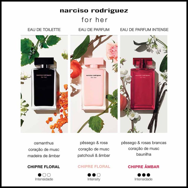 Perfume For Her Narciso Rodriguez Feminino Eau de Parfum Intense