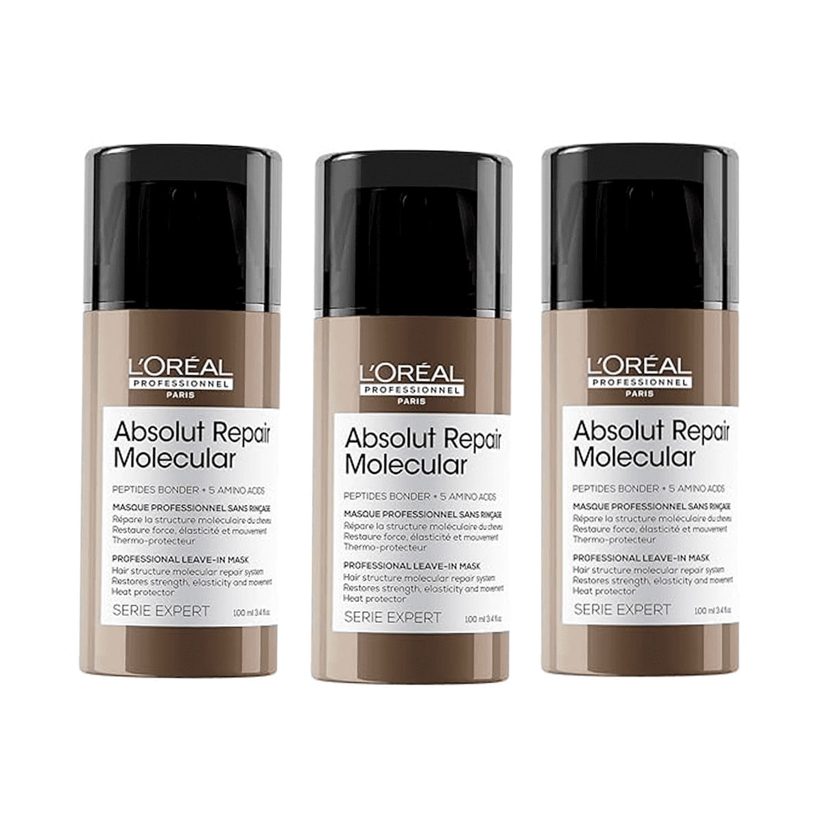 Kit 3 Absolut Repair Molecular Leave-in 100ml - L'Óreal